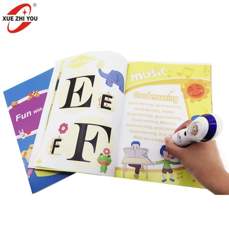 ہسپانوی سیکھنے مشین OID آڈیو پڑھنے قلم تعلیمی کھلونا سکینر اور MP3 پلیئر میں پیانو بات چیت الیکٹرانک بچوں