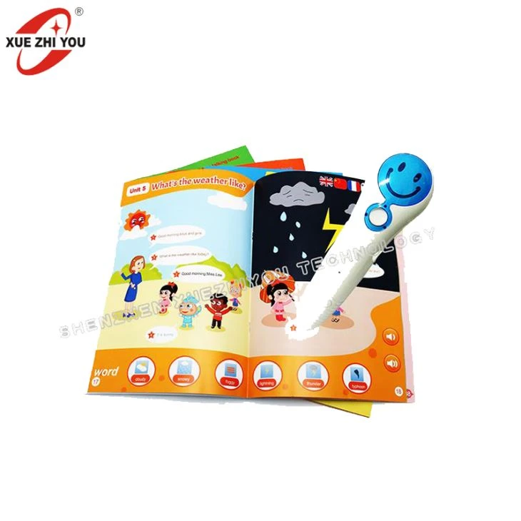 بچوں کو اعلی معیار قلم تعلیمی کھلونا اواڈ ٹیکنالوجی آواز کتابوں کے ساتھ بات چیت کرتے ہوئے متعامل تعلیم