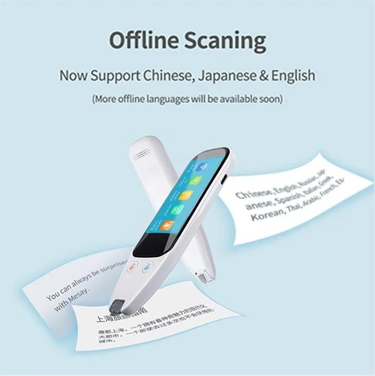 112 زبان کے لیے پورٹ ایبل اسمارٹ ٹرانسلیشن قلم